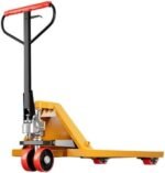 Plate Forme Pliable Chariot Transpalette, Transpalette À Main Standard, Transpalette Industriel, pour Le Stockage Et La Manutention en Intérieur (Yellow 68.5cm)