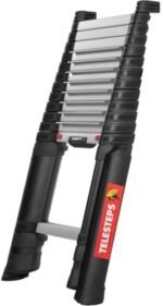 Échelle télescopique 4,1 m de TELESTEPS I Made in Sweden I Prime Line I Échelle de qualité compacte au Design Premium breveté I Montant Triangulaire I Certification en 131 I 72241-781 – Image 4