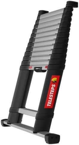 Échelle télescopique 4,1 m de TELESTEPS I Made in Sweden I Prime Line I Échelle de qualité compacte au Design Premium breveté I Montant Triangulaire I Certification en 131 I 72241-781