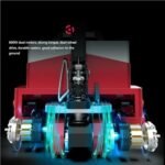 XOVP-023 Chariot à Plateforme Transpalette électrique au Lithium d'une capacité de 6600 LB avec poignée Multifonction, Marche Verticale et Fonction de Vitesse de Tortue Chariot Robuste sur Roues – Image 6