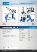 Güde MBS 116 Scie à ruban électrique 230 V 550 W – Image 6