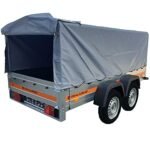 Tema Remorque bâchée Double essieu 263X125 cm ECO2612/2 Gris  A – Image 8