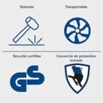 Scheppach Scie à bûches HS720 | Scie à bascule pour bois de chauffage | Lame de Ø700mm | Puissance de 3000W | Raccordement 230V | Made in Germany | Coupe réversible 250mm | Pour Bûches 370 x 240mm – Image 6