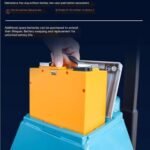 chariot à plateforme Cric à palette électrique, camion à palettes robuste, capacité de 3 300 lb, fourches alimentées au lithium, cric de levage for espaces étroits chariot robuste sur roues(68cm) – Image 4