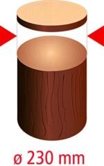 Fartools Scie à bûches 3500W lame Ø=700mm (42 dents), alésage 30mm, monophasée (230V), vitesse 1400tr/min, capacité de coupe buche Ø=250mm maxi – Image 3