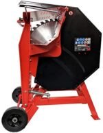 CROSSFER Scie à bascule BKS500-230V/NT19 - 500 mm - Scie circulaire à bascule pour bois de chauffage - 500 mm – Image 7