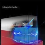 XOVP-023 Chariot à Plateforme Transpalette électrique au Lithium d'une capacité de 6600 LB avec poignée Multifonction, Marche Verticale et Fonction de Vitesse de Tortue Chariot Robuste sur Roues – Image 7