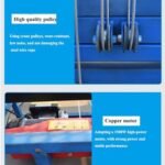 Échafaudage de levage électrique avec télécommande, plate-forme de table élévatrice mobile pliable for la décoration de la maison, plate-forme de travail de levage de chantier, avec roulettes – Image 3