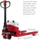 XOVP-023 Chariot à Plateforme Transpalette électrique au Lithium d'une capacité de 6600 LB avec poignée Multifonction, Marche Verticale et Fonction de Vitesse de Tortue Chariot Robuste sur Roues – Image 2