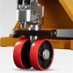 Plate Forme Pliable Chariot Transpalette, Transpalette À Main Standard, Transpalette Industriel, pour Le Stockage Et La Manutention en Intérieur (Yellow 68.5cm) – Image 5