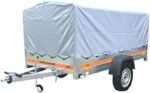 Tema Grande remorque basculante 263X125X110 cm + bâche Haute