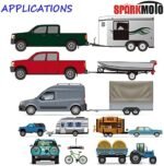 SPARKMOTO Prise Remorque 13 Broches Male Étanche, 12V Prise attelage 13 Broches Connecteur Prise de Remorque Male pour Porte-vélos, Camion,Caravane,Fiche Remorque 13 Broches avec Cache Vert(SK13P) – Image 4