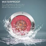 Biqing 4pcs 4" Feux Remorque LED Rond,12V 24V Led Feux Arrière de Remorque Rouge Feux Stop Ambre Indicateur Lamp Avec Lunette Chromée Eclairage pour Remorque Camion Van Remorque RV – Image 6