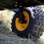 Wiltec Remorque basculante – 2100 x 1200 x 70 mm – capacité 450 kg – en Acier – avec Grille et Parois Amovibles – pour Tondeuse autoportée ATV Jardinage Transport – Image 7