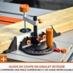Evolution Power Tools R255TBLX+ Scie de Table avec Support (Nouvelle Génération de Rage 5-S) Lame de Coupe Multi-Matériaux Coupe Bois, Métal, Plastique, Biseau de 45˚, Angle d'onglet de +/- 60˚, 1800w – Image 10