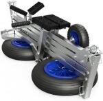 SUPROD Chariot à Bateaux Pliable Chariot de Mise à l'eau remorque à Main Chariot de Bateau Gonflable pneumatiques remorque pour Bateau TR350-L – Image 2