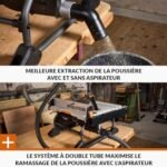 Evolution Power Tools R255TBLX+ Scie de Table avec Support (Nouvelle Génération de Rage 5-S) Lame de Coupe Multi-Matériaux Coupe Bois, Métal, Plastique, Biseau de 45˚, Angle d'onglet de +/- 60˚, 1800w – Image 12