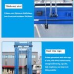 Échafaudage de levage électrique avec télécommande, plate-forme de table élévatrice mobile pliable for la décoration de la maison, plate-forme de travail de levage de chantier, avec roulettes – Image 2