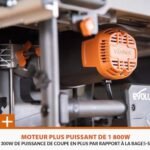 Evolution Power Tools R255TBLX+ Scie de Table avec Support (Nouvelle Génération de Rage 5-S) Lame de Coupe Multi-Matériaux Coupe Bois, Métal, Plastique, Biseau de 45˚, Angle d'onglet de +/- 60˚, 1800w – Image 13