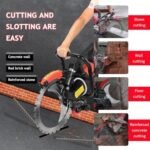 Scie à béton électrique,8980W/9500W Scie Annulaire Haute Fréquence,Machine de Découpe Murale,Profondeur de Coupe 300mm, Coupe sans Poussière, pour Couper Béton,Brique, Lame Diamant 410mm,9500W  Couleur : 8980w – Image 6