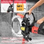 Scie à béton électrique,8980W/9500W Scie Annulaire Haute Fréquence,Machine de Découpe Murale,Profondeur de Coupe 300mm, Coupe sans Poussière, pour Couper Béton,Brique, Lame Diamant 410mm,9500W – Image 5