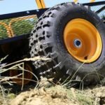 Wiltec Remorque basculante – 2100 x 1200 x 70 mm – capacité 450 kg – en Acier – avec Grille et Parois Amovibles – pour Tondeuse autoportée ATV Jardinage Transport – Image 5