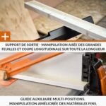 Evolution Power Tools R255TBLX+ Scie de Table avec Support (Nouvelle Génération de Rage 5-S) Lame de Coupe Multi-Matériaux Coupe Bois, Métal, Plastique, Biseau de 45˚, Angle d'onglet de +/- 60˚, 1800w – Image 15