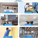 Échafaudage de levage électrique avec télécommande, plate-forme de table élévatrice mobile pliable for la décoration de la maison, plate-forme de travail de levage de chantier, avec roulettes – Image 5