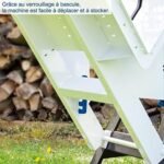 Scheppach Scie à bûches HS720 | Scie à bascule pour bois de chauffage | Lame de Ø700mm | Puissance de 3000W | Raccordement 230V | Made in Germany | Coupe réversible 250mm | Pour Bûches 370 x 240mm – Image 5