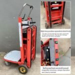Chariot électrique d'escalier avec moteur sans balais de 500 W, capacité de charge de 300 kg, temps d'utilisation de 2 à 4 heures pour le transport intensif d'entrepôt – Image 3