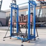 Échafaudage de levage électrique avec télécommande, plate-forme de table élévatrice mobile pliable for la décoration de la maison, plate-forme de travail de levage de chantier, avec roulettes – Image 9