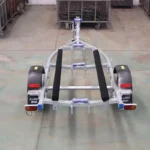 Remorque Galvanisée FRP300B de 3.0m, Matériau en Acier, pour Jet Ski, Bateau à Haie, en Caoutchouc, Remorque de Bateau de Yacht avec 2 Roues – Image 5