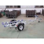 Remorque Galvanisée FRP300B de 3.0m, Matériau en Acier, pour Jet Ski, Bateau à Haie, en Caoutchouc, Remorque de Bateau de Yacht avec 2 Roues – Image 6