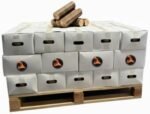 Bûches compressées Longue durée – Bois calorifique – Bûches de Chauffage Haute Performance – Lot de 42 cartons