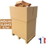 Bois de Chauffage 40cm - Palette de 0,5m3 - Bûches Extra sèches – Image 6