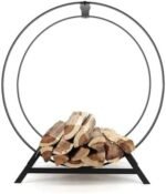 EYRMQWJPC Panier de Bois de Chauffage, Range-bûches en métal 55,9 x 25,4 62,7 cm – Image 3