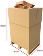 Bois de Chauffage 40cm - Palette de 0,5m3 - Bûches Extra sèches – Image 2