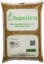 Suinga Granulés de bois 100 % naturel pour chauffage Utilisation pratique et efficace 75 kg – Image 3