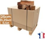 J'ENVOIE DU BOIS - Bois de Chauffage 25cm - Palette de 0,25m3 - Bûches Extra sèches (étuvées) – Image 6
