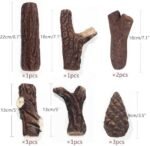 ATR ART TO REAL Lot de 9 bûches en céramique décoratives en céramique pour feux à gaz – Image 3