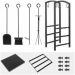 GLJTUO Support À Bois De Chauffage Robuste pour Intérieur/Extérieur – Image 5