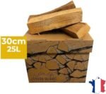 J'ENVOIE DU BOIS - Bois de Chauffage 30cm - Joli Carton de 25 litres - Bûches Extra sèches (étuvées) – Image 6