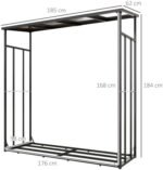 Outsunny Abri-bûches, range-bûche, charge maximale 2000 kg – Image 3