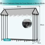 Himimi® Range-bûches d'Extérieur avec Housse de Protection Intégrée – Image 2