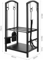 GLJTUO Support À Bois De Chauffage Robuste pour Intérieur/Extérieur – Image 2