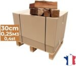 J'ENVOIE DU BOIS - Bois de Chauffage 30cm - Palette de 0,25m3 - Bûches Extra sèches (étuvées) – Image 6