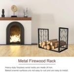 Iron Art Support pour bûches de bois de chauffage pour cheminées – Image 4