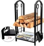 GLJTUO Support À Bois De Chauffage Robuste pour Intérieur/Extérieur – Image 4