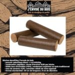 J'ENVOIE DU BOIS - Bûches de Bois densifiées Rondes 30cm - Bûches compressées calorifiques Longue durée - Pack de 10 – Image 4