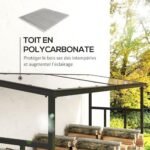 Outsunny Abri-bûches, range-bûche, charge maximale 2000 kg – Image 5